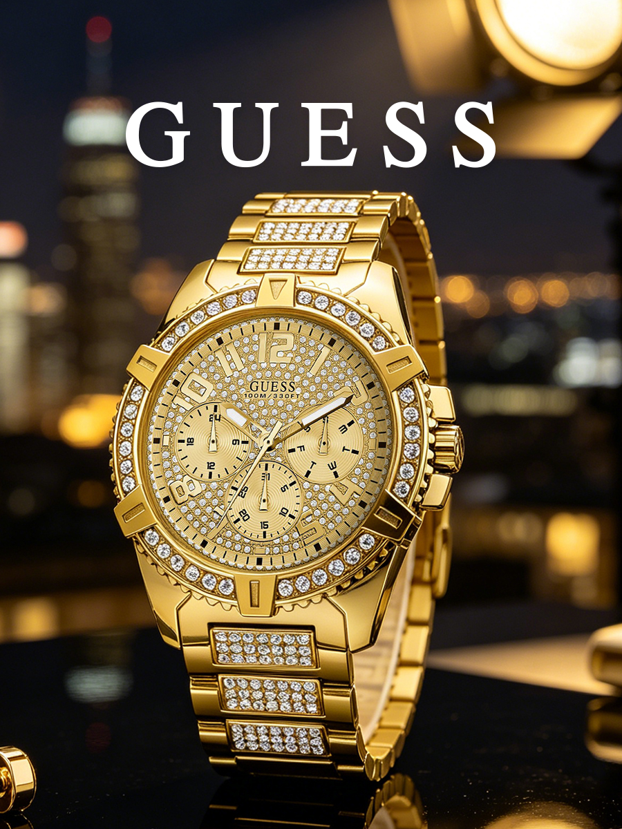 Smartwatch Guess - Guess Men's Watch Gold Tone Stainless