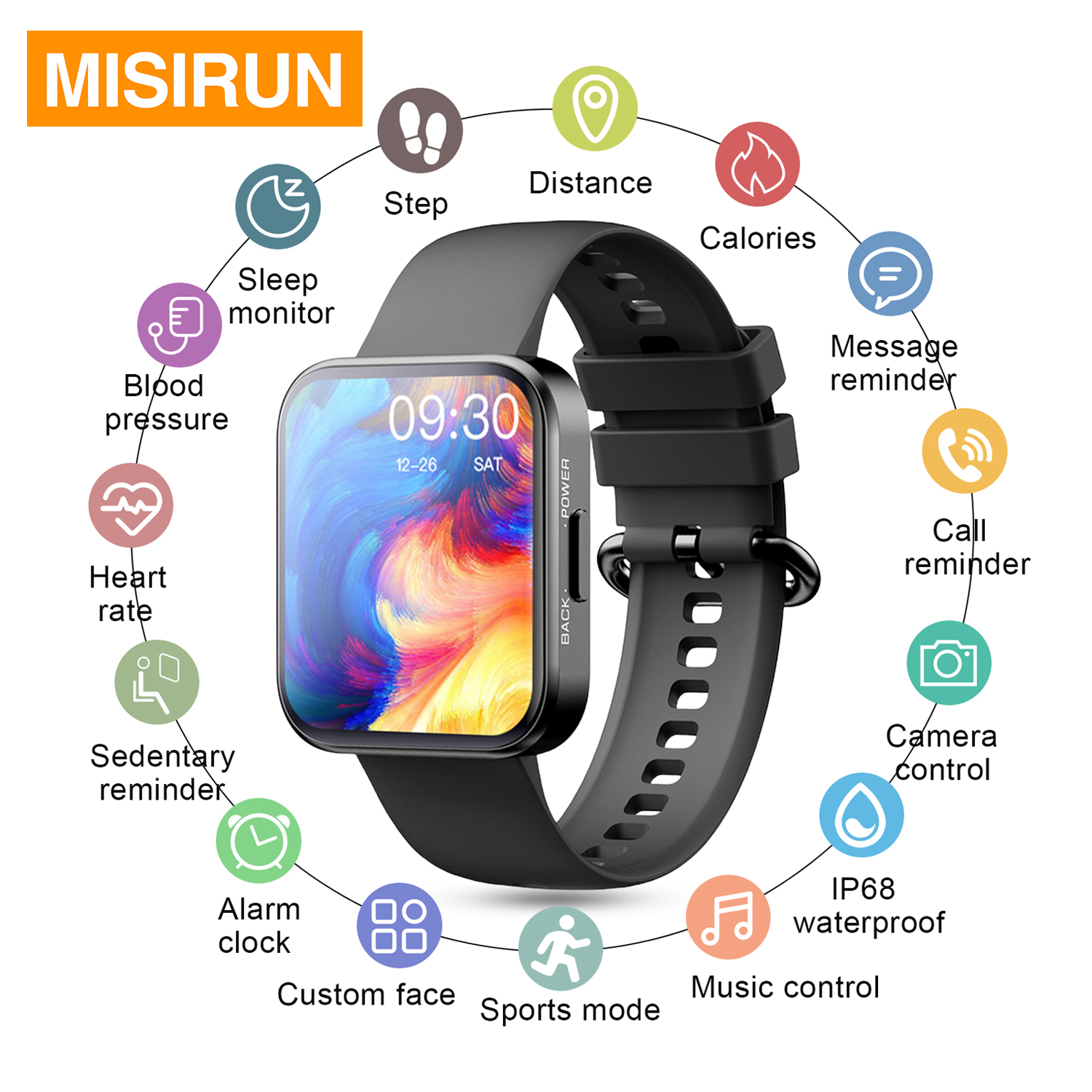 Smartwatch X12 - MISIRUN Sports Smart Watch For Men