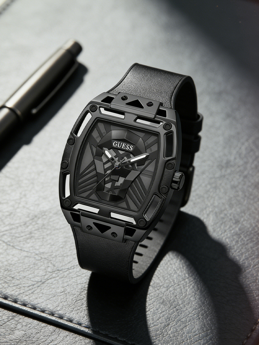 Smartwatch Guess - Guess Men's Watch Black Silicone Strap