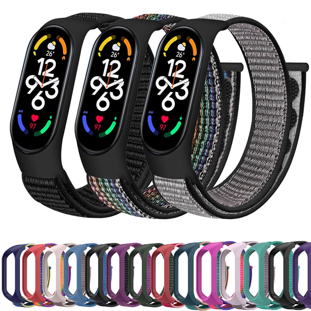 Smartwatch Watch Accessories For Women - Nylon loop For Xiaomi Mi Band