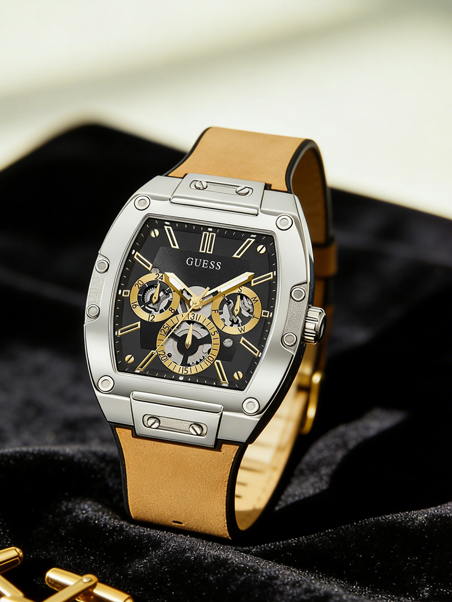 GUESS Men's Tonneau Watch Blac - đánh giá và giá Smartwatch Guess