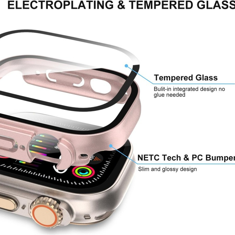 Glass+Case+Strap For Apple Wat - đánh giá và giá Solo Loop Strap