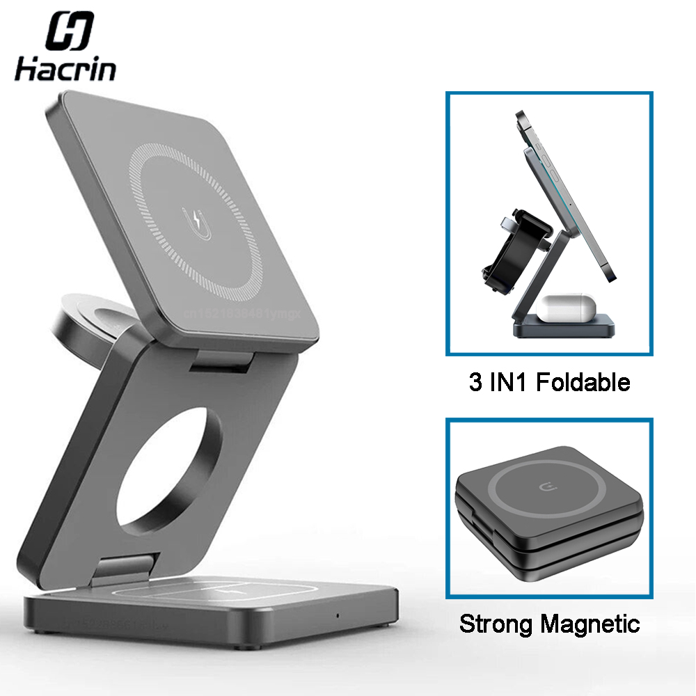 Wireless Charger 3 in 1 Foldab - đánh giá và giá Watch Charger Cable