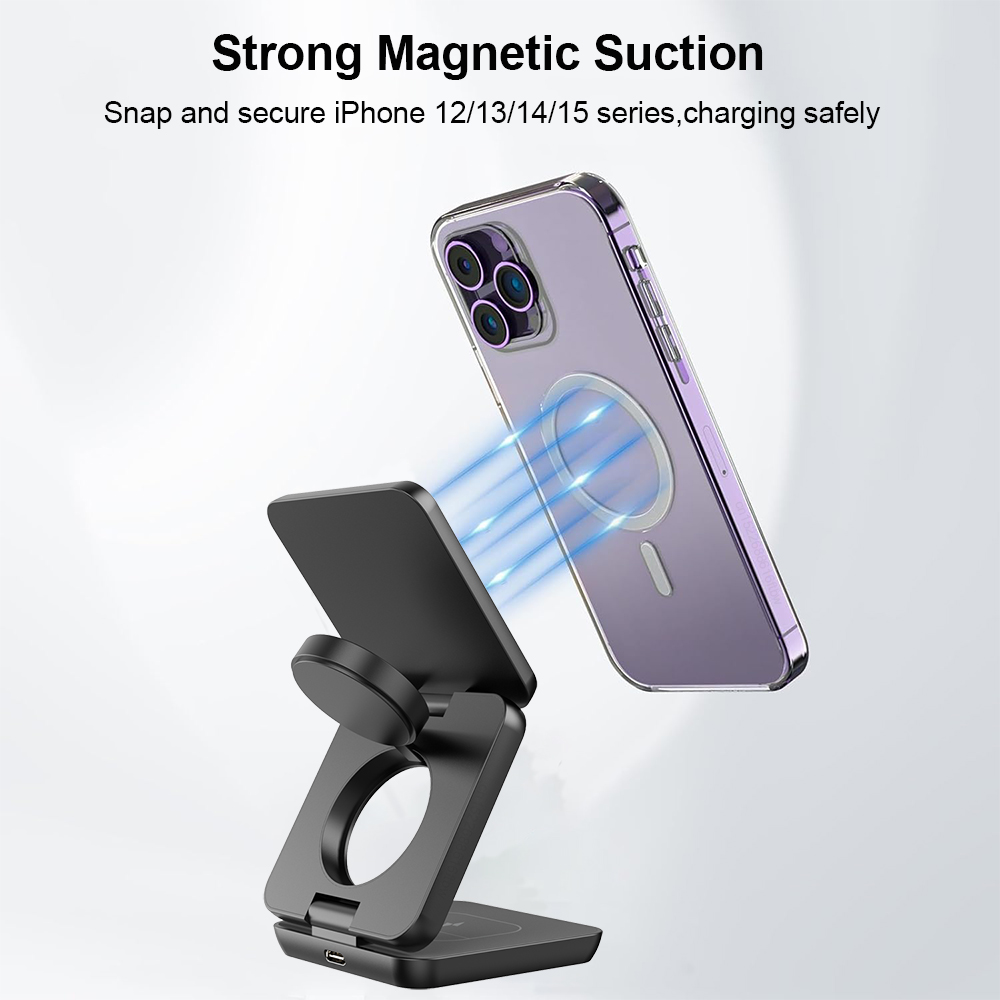 Wireless Charger 3 in 1 Foldab - đánh giá và giá Watch Charger Cable