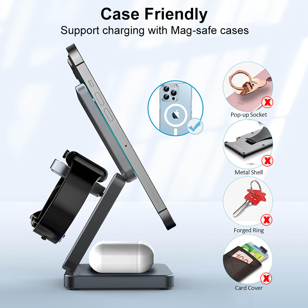 Wireless Charger 3 in 1 Foldab - đánh giá và giá Watch Charger Cable