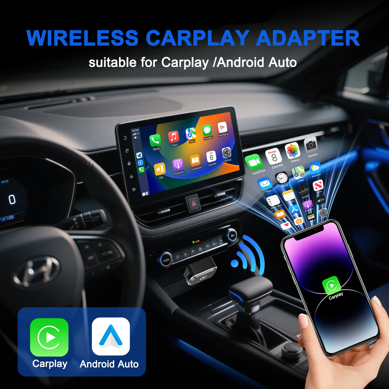 CarPlay Android Auto Wireless  - đánh giá và giá Smartwatch Universal