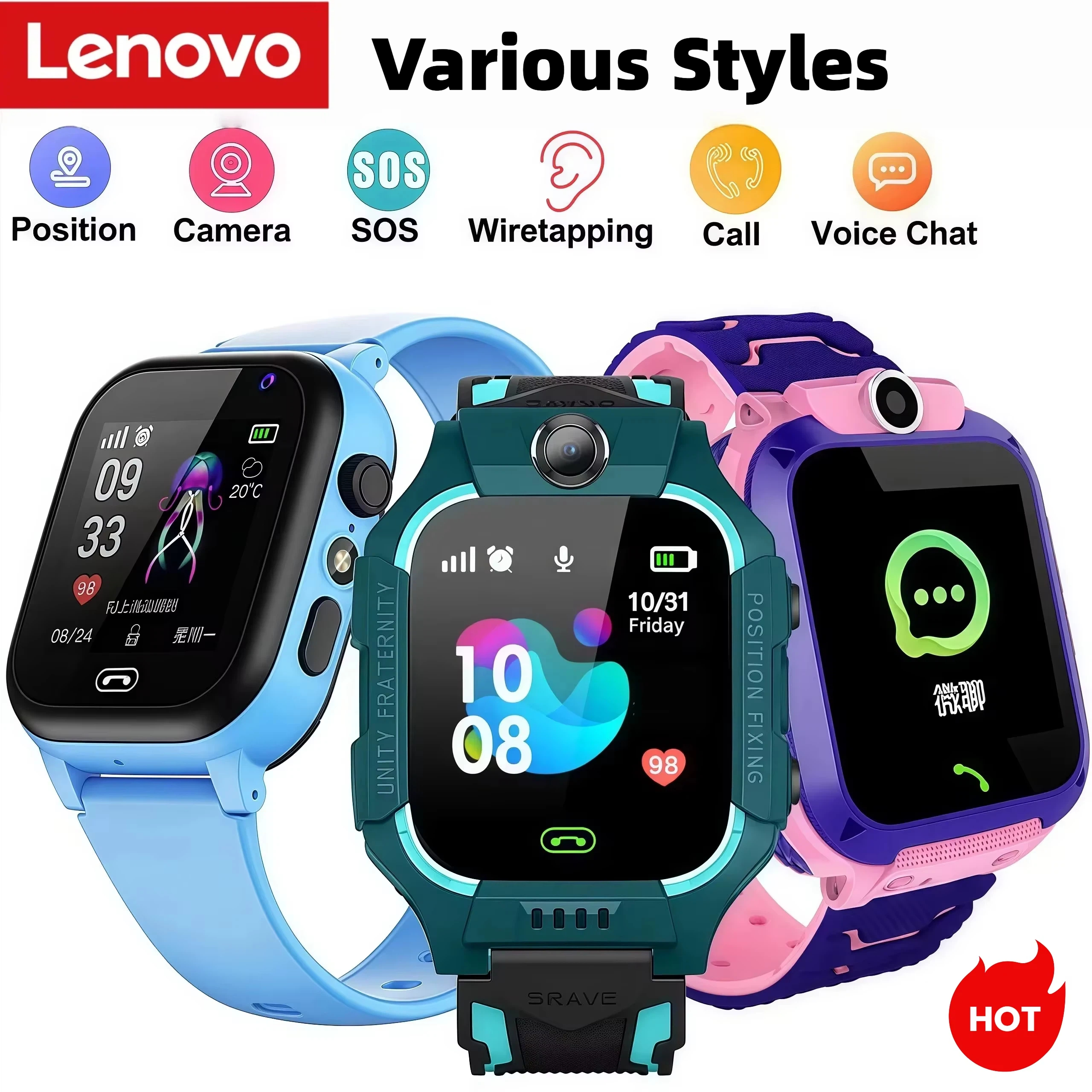 Lenovo Kids Smart Watch SOS GP - đánh giá và giá Smartwatch Id