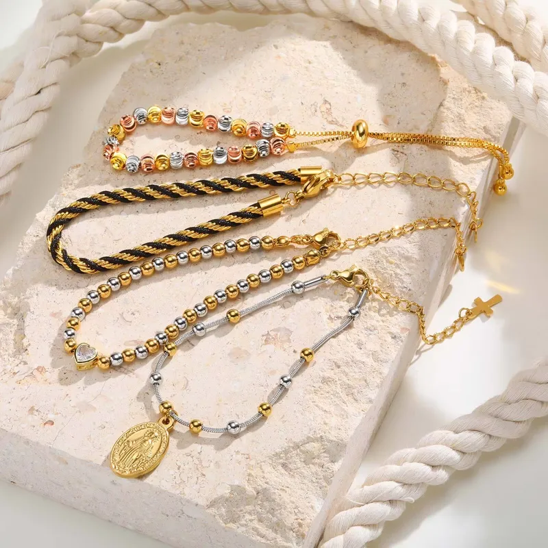 Two Tone Chain Bracelet for Wo - đánh giá và giá Ceramic Link Bracelet