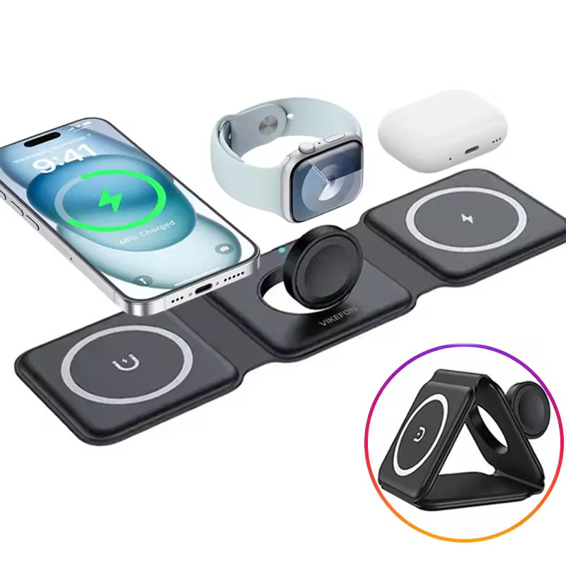 3-in-1 Magnetic Folding Wirele - đánh giá và giá Watch Charger Cable