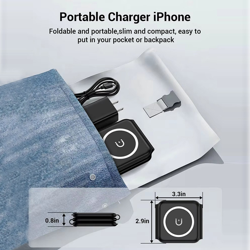3-in-1 Magnetic Folding Wirele - đánh giá và giá Watch Charger Cable