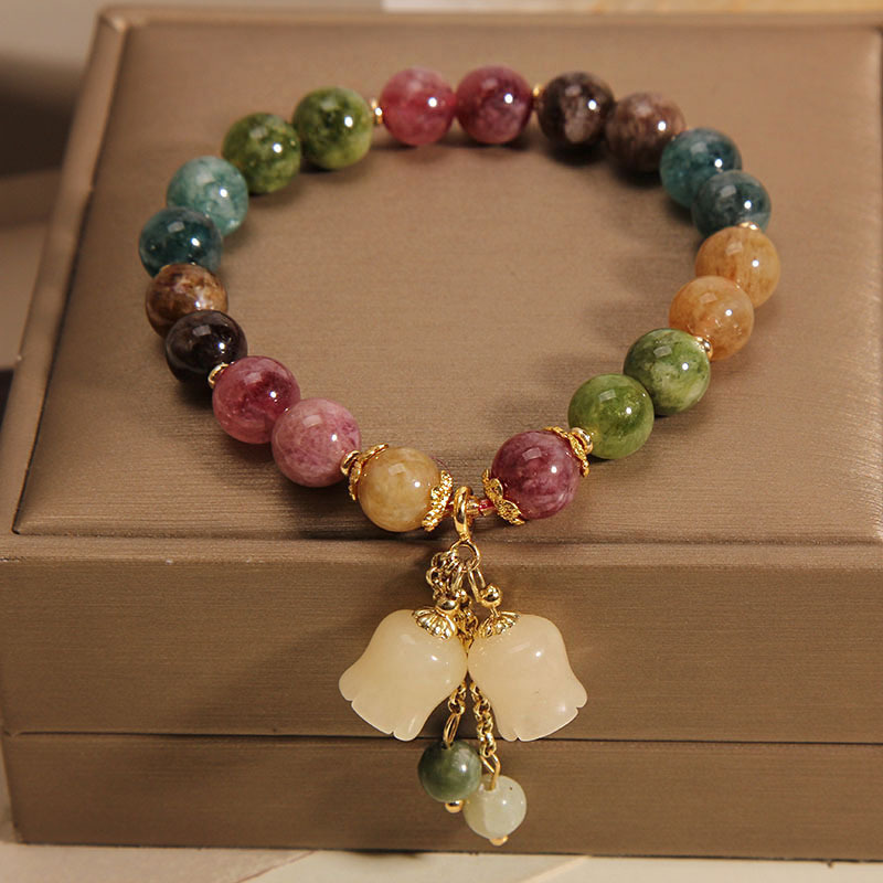 1pc Colorful Tourmaline Bracel - đánh giá và giá Ceramic Link Bracelet