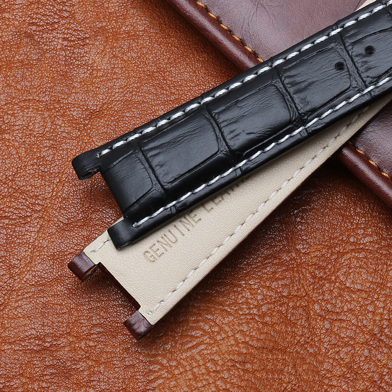 Notched Leather Watch strap 20 - đánh giá và giá Smartwatch Guess