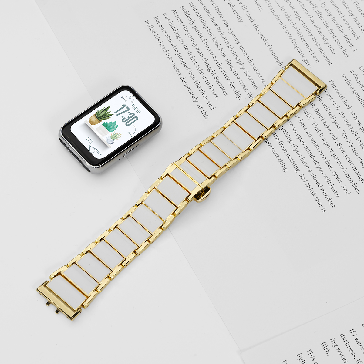 Metal Strap for Samsung Galaxy - đánh giá và giá Ceramic Link Bracelet