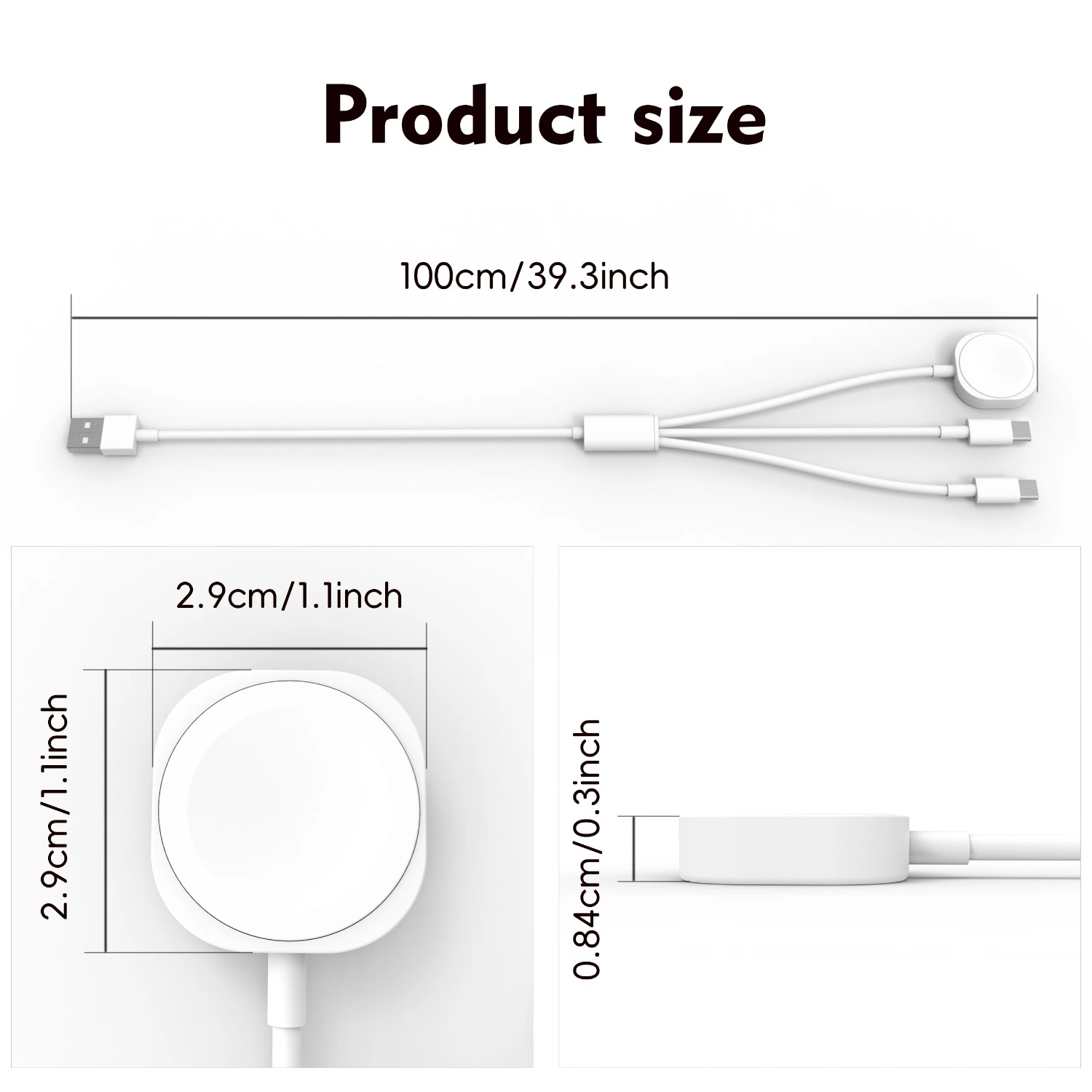 3 in 1  Magnetic Watch Charger - đánh giá và giá Watch Charger Cable
