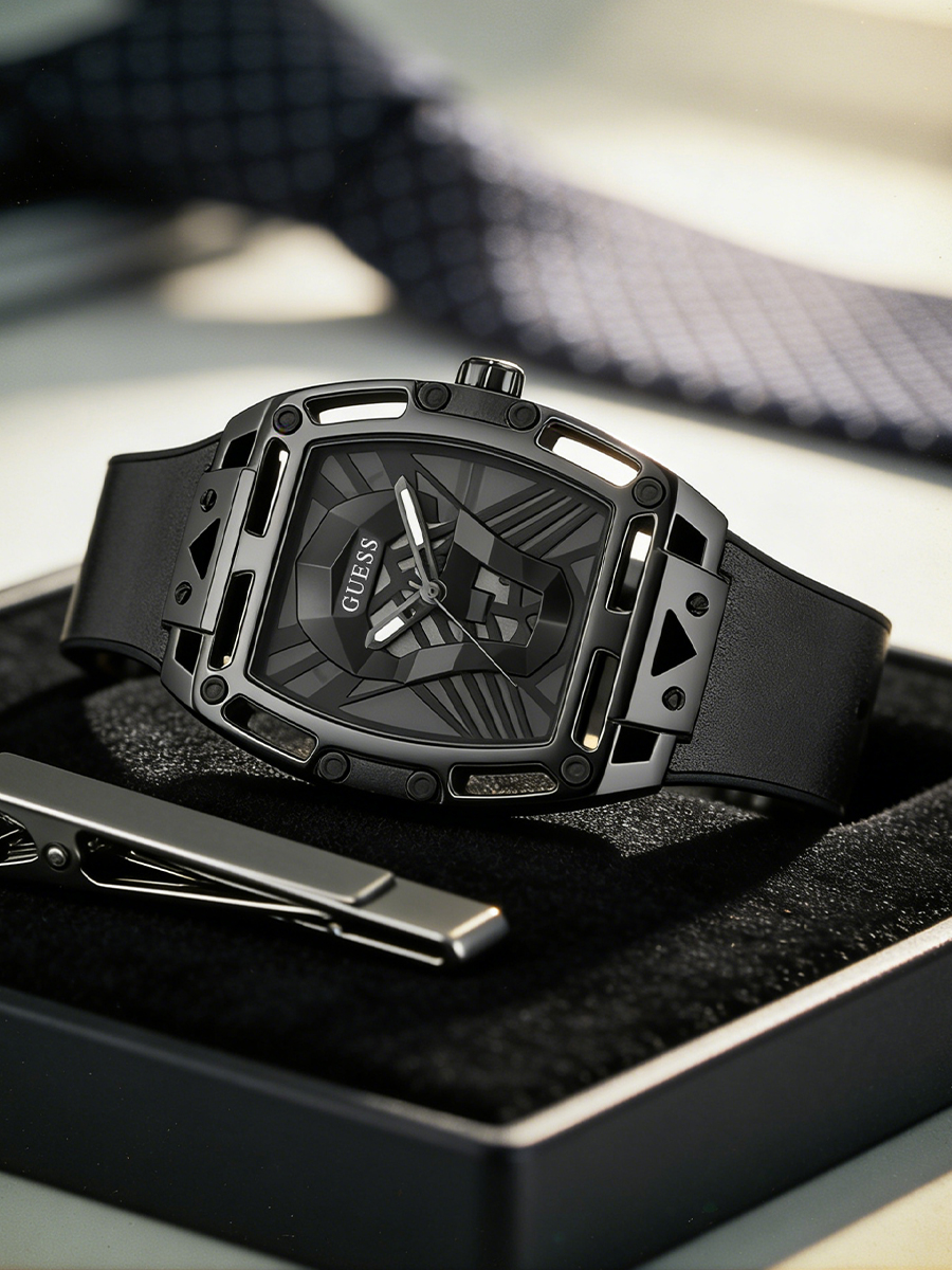 Guess Men's Watch Black Silico - đánh giá và giá Smartwatch Guess