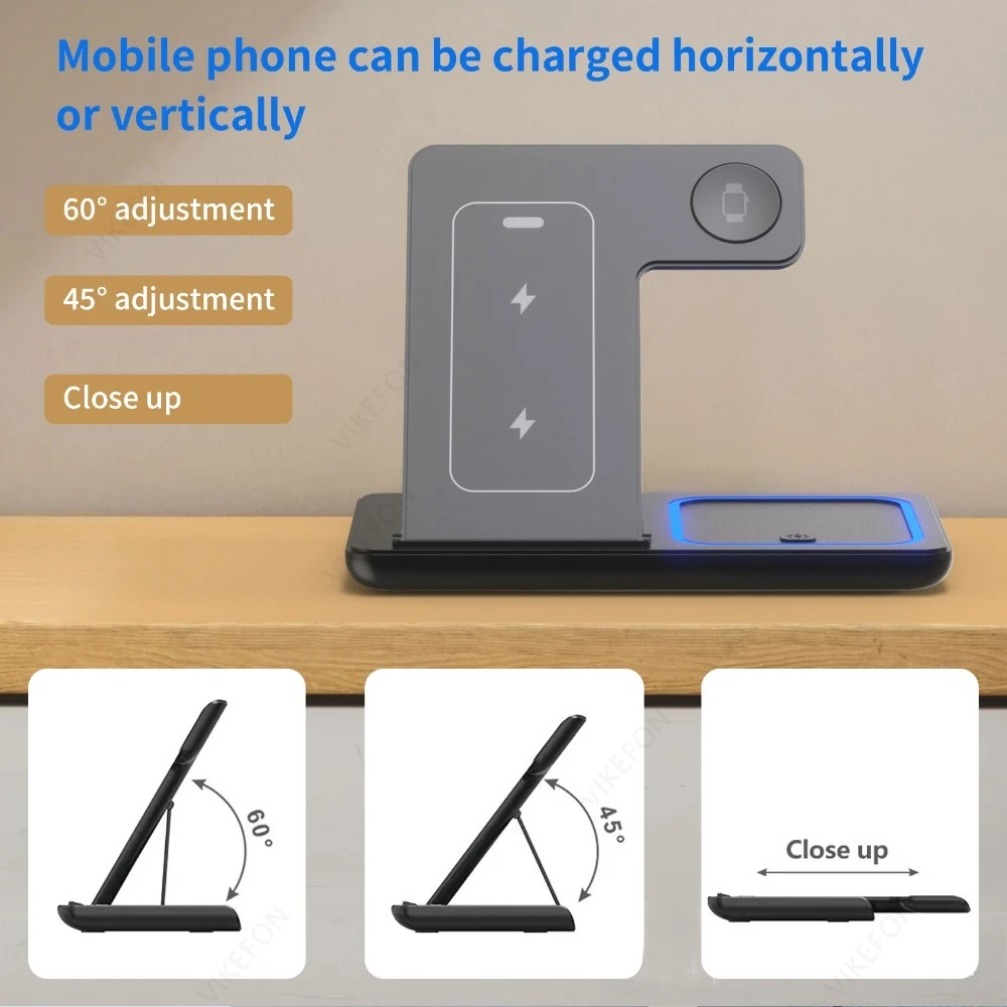 Foldable 3 in 1 Wireless Charg - đánh giá và giá Watch Charger Cable