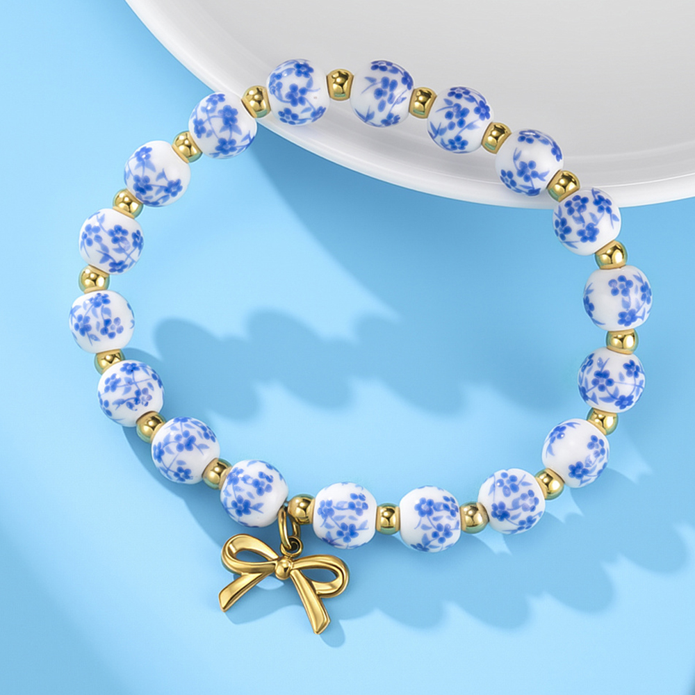 Colorful Ceramic Bead Bracelet - đánh giá và giá Ceramic Link Bracelet