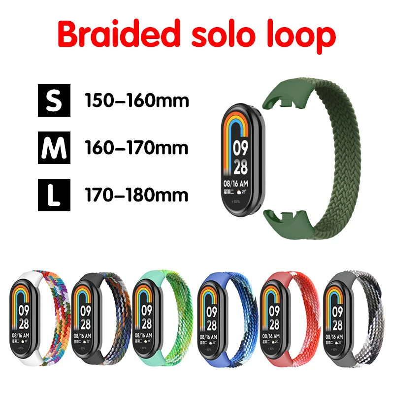 Strap for Mi band 7 8 6 5 Nylo - đánh giá và giá Solo Loop Strap