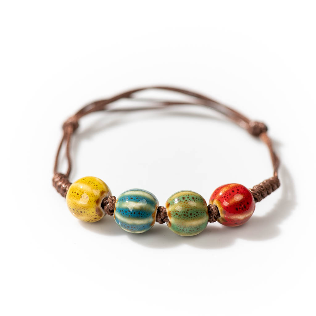 Handmade Ceramic Retro Style B - đánh giá và giá Ceramic Link Bracelet
