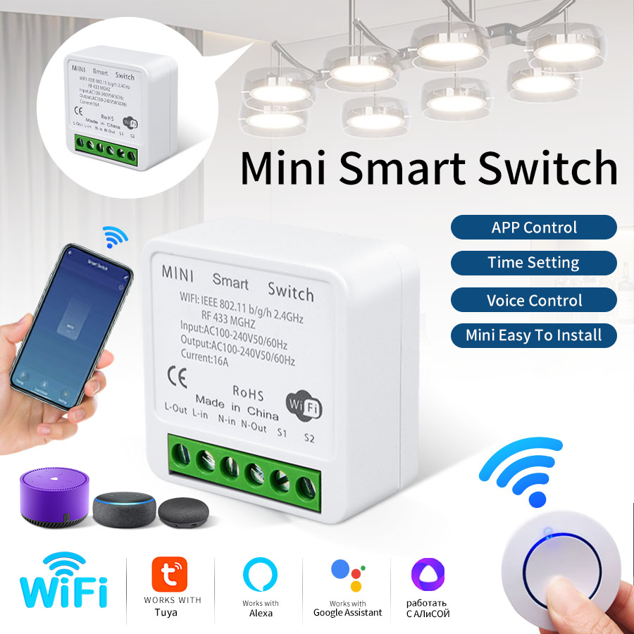 RF433Mhz 16A/20A Tuya WiFi Sma - đánh giá và giá Smart Accessories